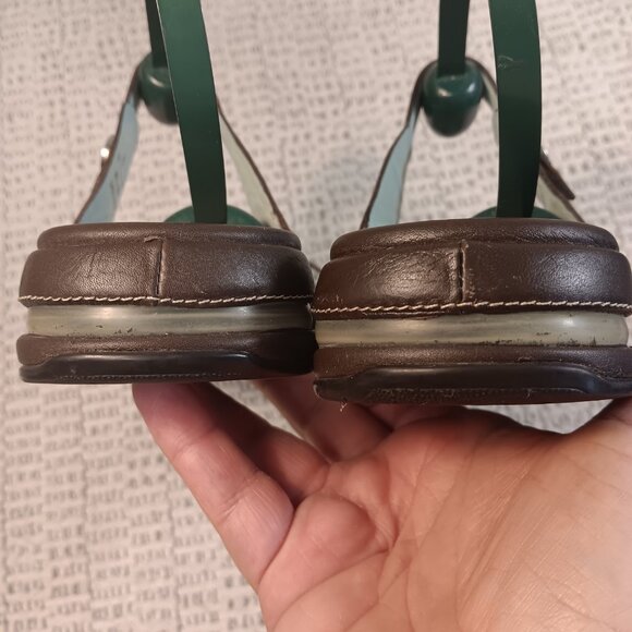 Cole Haan Brown and Green Sandals - Picture 10 of 14